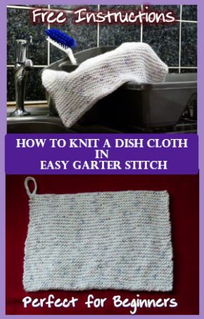how to knit a dish cloth in garter stitch