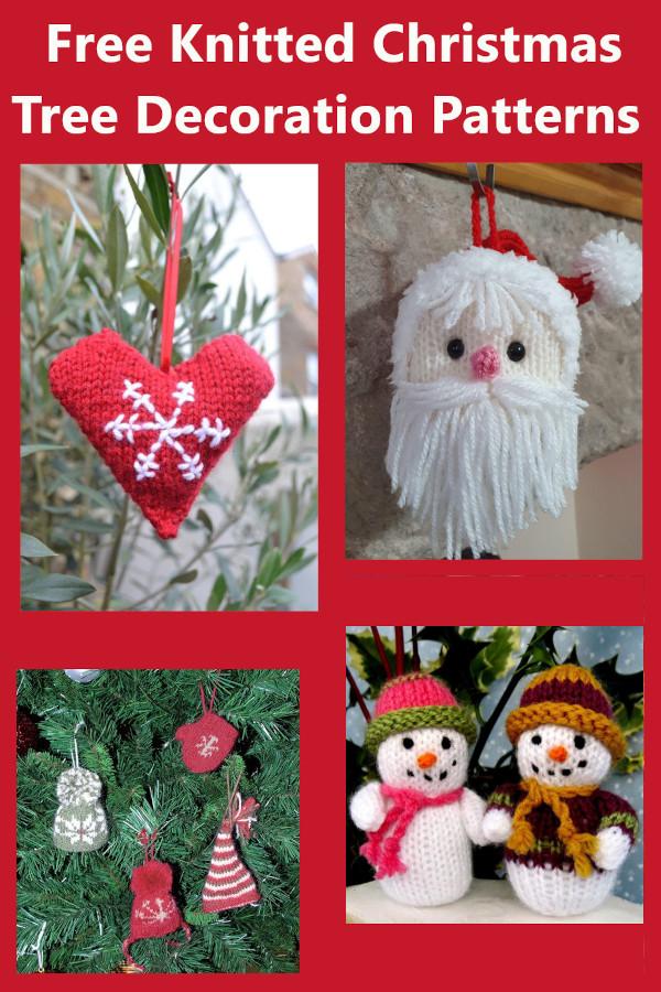 Free Knitted Christmas Tree Decoration Patterns