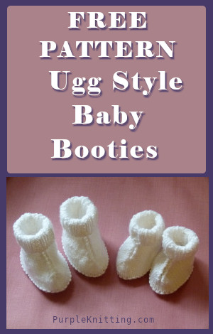 Baby hug 2025 boots knitting pattern