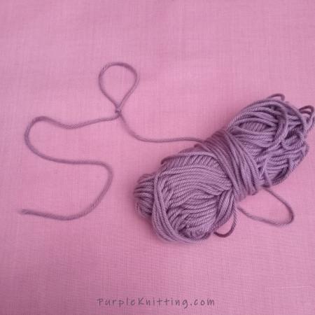 how to make a slip knot in knitting step by step tutorial