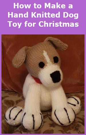how to make a hand knitted toy dog for Christmas
