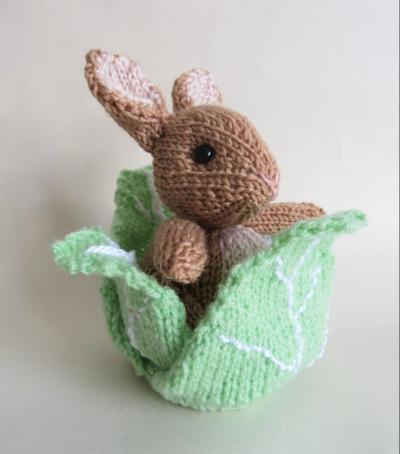 Knitting Pattern for Rabbit Chocolate Orange Cover
