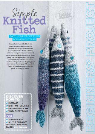 knitted fish for beginners to make