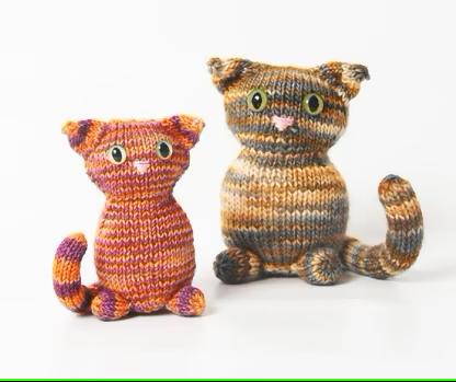 Tabitha knitting patterns for cats and kittens Tabitha cat from stash yarn
