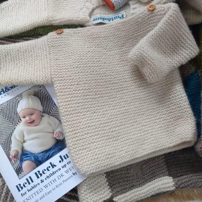 Baby Sweater Knitting Pattern in Easy Garter Stitch